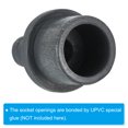 thumbnail image 5 of Unique Bargains UPVC Reducer Pipe Fitting 25mm OD 13mm Barbed, 6 Pack Straight Coupling Adapter Connector, Grey, 5 of 5