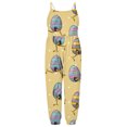 thumbnail image 4 of TIMIFIS Combinaison Sans Manches pour Bébé Fille, Imprimé Œufs de Pâques, Tenue d'Été - 3-4 Ans, 4 of 6
