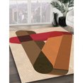 thumbnail image 3 of Ahgly Company Machine Washable Indoor Square Transitional Mahogany Brown Area Rugs, 5' Square, 3 of 7