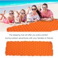 thumbnail image 2 of EeaseCA Outdoor Tent Air Mattress Ultralight Portable Inflatable Sleeping Mat Waterproof Sleeping Pad (Orange), 2 of 8