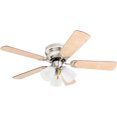 thumbnail image 1 of Prominence Home Whitley 42 Inch Indoor Ceiling Fan with Pull Chain, Bright Brass, 1 of 9