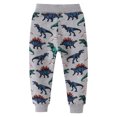 thumbnail image 4 of Pantalons de Jogging en Coton pour Garçons, Pantalons de Course avec Poches et Cordon de Serrage Gris, 4 of 6