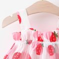 thumbnail image 3 of Birdeem Robe à Bretelles en Maille Imprimée de Fruits d'Été pour Bébé Fille avec Chapeau, 3 of 9
