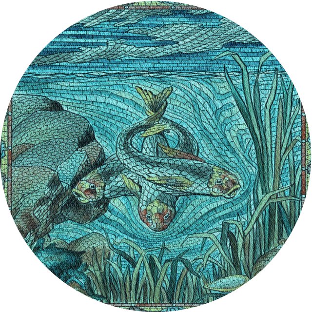 Ahgly Company Tapis d'Intérieur Lavable en Machine Carré Turquoise Vert, 3 Pieds Carré