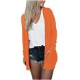 thumbnail image 4 of Pompotops Blouse Décontractée à Manches Longues pour Femme, Couleur Unie, avec Poche, Cardigan, Liquidation, 4 of 7