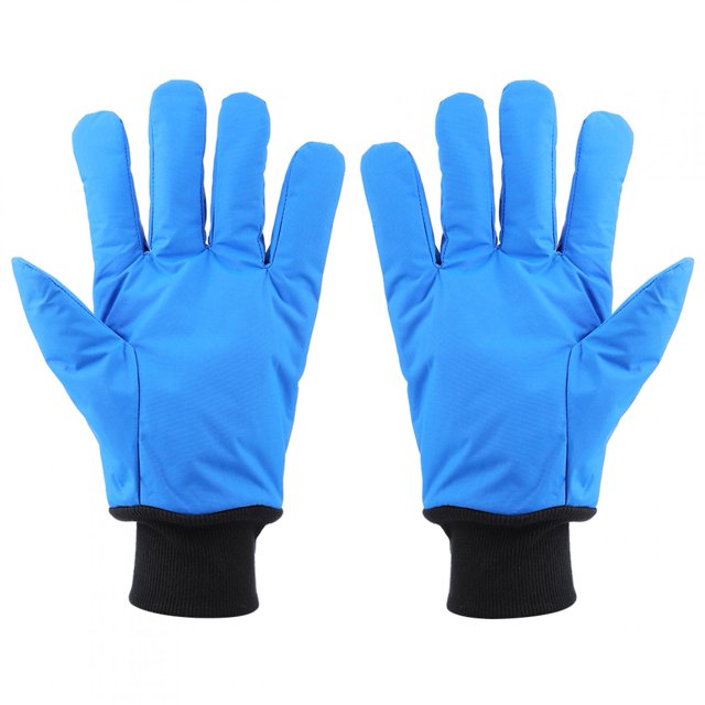 Ski Glove, Compact Design Cryogenic Gloves, Breathable Blue Skiing Scientist For Worker Ice Skating