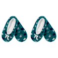 thumbnail image 1 of CHOK Women Soft Fuzzy Furry Home Non-Slip Slipper Socks  Black Hearts  Medium  2 Pairs, 1 of 3