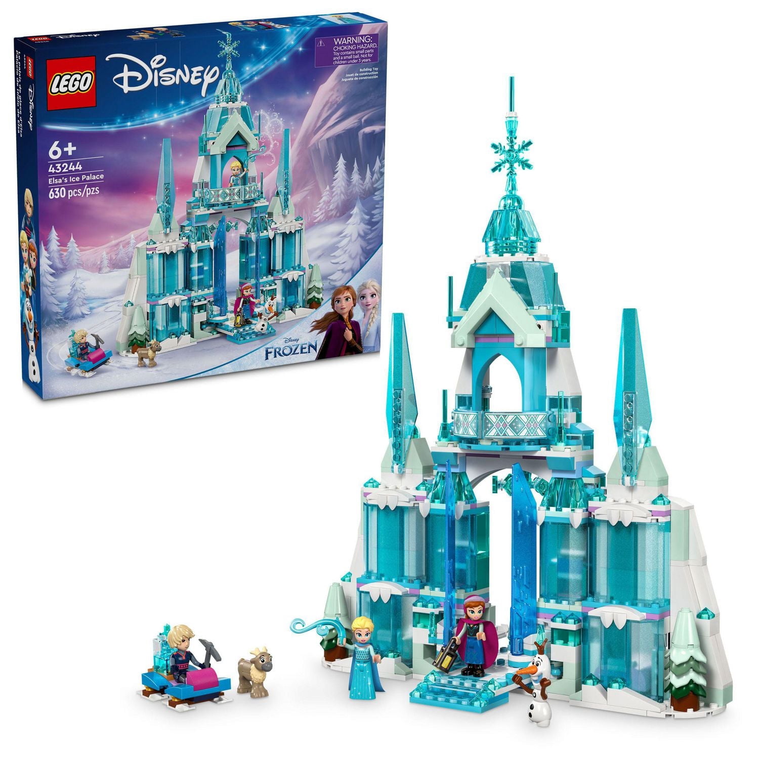 LEGO Disney Princess Le palais de glace d’Elsa 43244 Ensemble de construction (630 pièces)