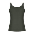 thumbnail image 1 of Yuyuzo Plus Size Tank Tops for Women Ribbed Knit Sleeveless Crop Tops Round Neck Slim Fitted Soft Base Layer Camis Tees, 1 of 5