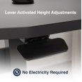 thumbnail image 4 of Desky Air Lift Zero Sit Stand Desk - White / 47.2 x 26.6 inches / Black, 4 of 10