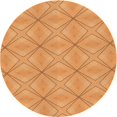thumbnail image 1 of Ahgly Tapis de Zone Carré Transitionnel Néon Orange Lavable en Machine, 3 Pieds Carré, 1 of 7