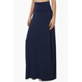 thumbnail image 3 of Jupe Longue Maxi Décontractée en Jersey Drapé Pliable pour Femmes P-3X, 3 of 7