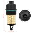 thumbnail image 2 of Unique Bargains Black New Durable Oil Filter Cap Cover 311401 Replacement for Maserati Ghibli, 2 of 5
