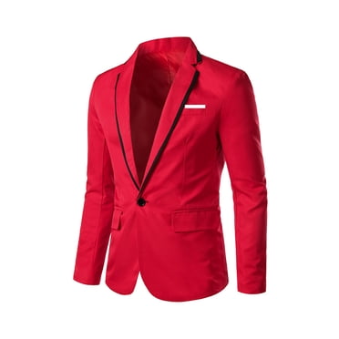 Aqestyerly Men's Fashion England Solid Color High Quality Casual Single Breasted Suit HWRETIE