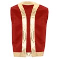 thumbnail image 1 of vastwit Mens Halloween Toad Vest Costumes Open Front Shiny Trim Waistcoat Cartoon Captain Cosplay Outfits Red S, 1 of 6