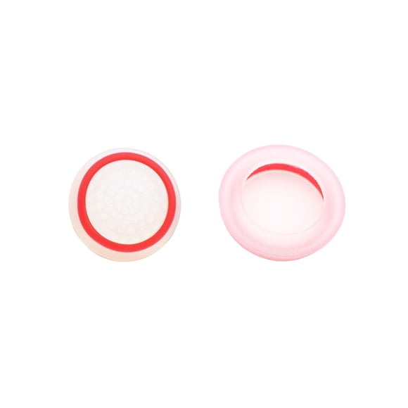 2Pcs Joystick Cover Luminous Round Shape Protector Soft Silicone Thumbstick Case for PS4/for PS5/for Xbox One/for 360-Red