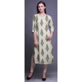 thumbnail image 3 of Bimba Robes Longues Droites pour Femmes Imprimées Manches 3/4 Vêtements Indiens, 3 of 6