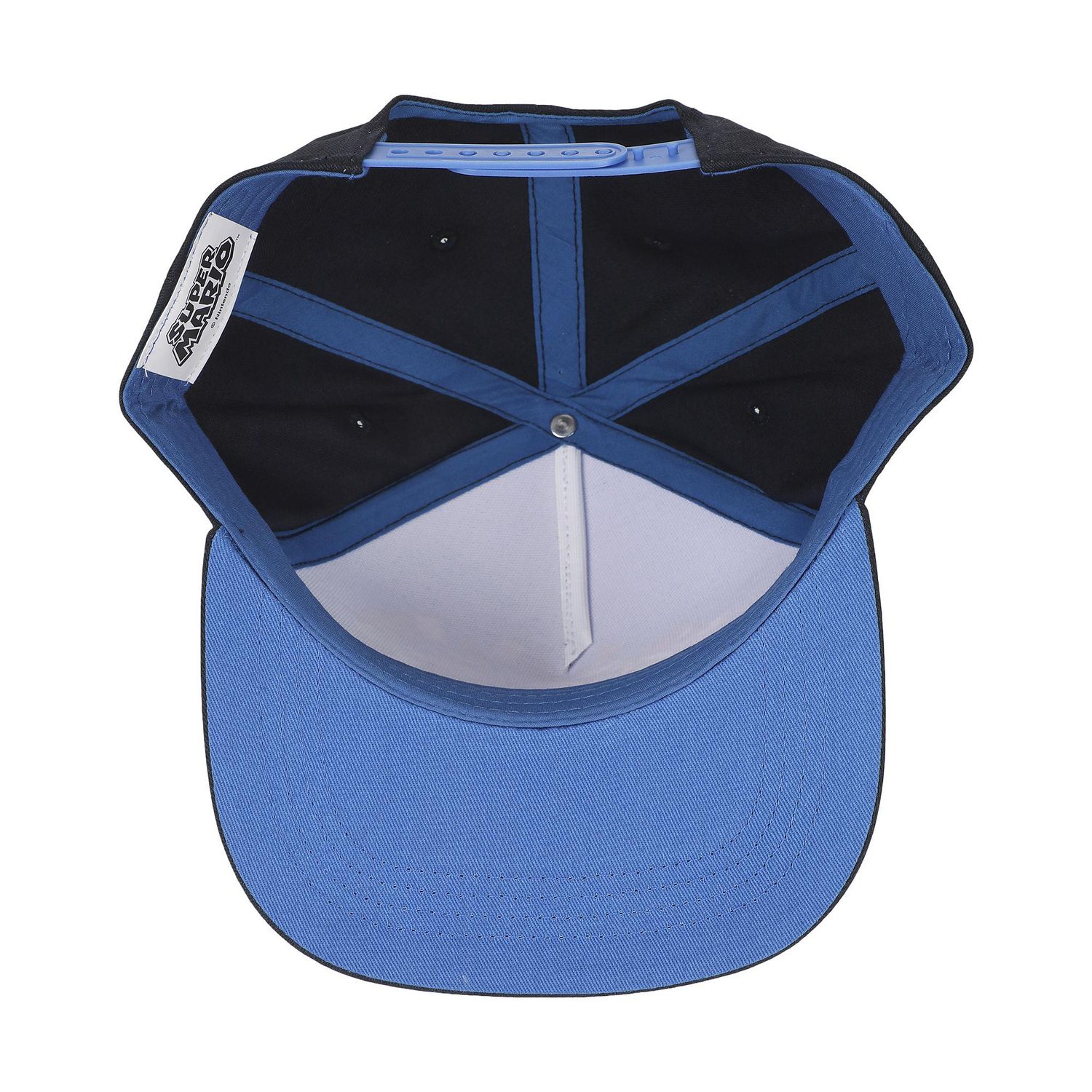 Chapeau Snapback Bleu et Noir Personnages Super Mario Bros.