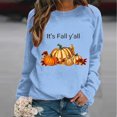 thumbnail image 2 of Pisexur Chandail de l\'Action de Grâce Orange à Col Rond Chandails Mode à Motif de Citrouille Chandails Grateful Blessed Chandail d'Automne Chandail à Manches Longues Chandail à Enfiler Hauts pour Femmes, 2 of 3