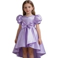 thumbnail image 1 of HXWCHs Robe à Carreaux Élégante en Satin Dos Nu Robe de Concours pour Filles Performance sur Scène et Violet 4-5 Ans, 1 of 5