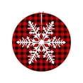 thumbnail image 1 of Christmas Tree Skirt Snowflake Reindeer Digital Christmas Tree Skirt Surround with Polyester Ornament Decoration Christmas Tree Decorations, 1 of 6