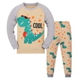 thumbnail image 1 of MIASHUI Ensemble de Pyjama pour Petits Grands Garçons Filles, Pyjamas pour Enfants en Coton, Jaune, 4-5 Ans, 1 of 3