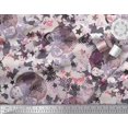 thumbnail image 2 of Soimoi Silk Fabric Star,Skull & Texture Printed Fabric 1 Yard 42 Inch Wide, 2 of 3