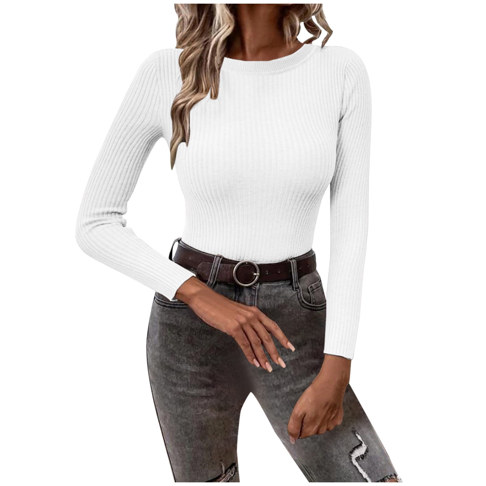 TIMIFIS Womens Long Sleeve Turtleneck Shirt Lightweight Slim Turtle Neck Active Tops Basic Pullover Undershirt Pullover Undershirt Active Shirts - Fall/Winter