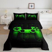 MesaSe Modern Black Blue Gaming Joystick Comforters & Duvets  Queen