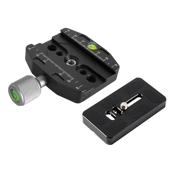 Clamp for Tripod Aluminum Alloy with 2 Level Lightweight Mount Adapter for Camera DSLR , 70mm with Base