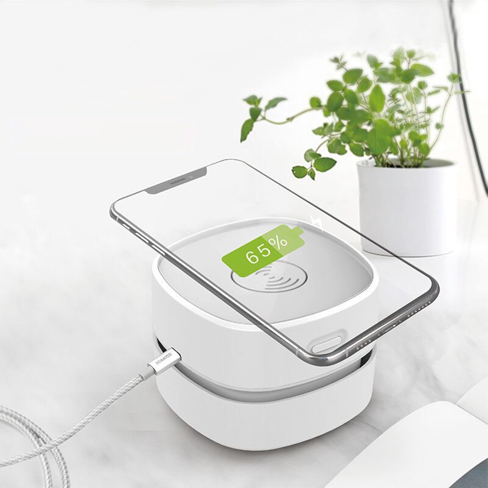 Danhjin Cordless Vacuum Cleaner Desktop Vacuum Cleaner With Wireless Charging Function Portable Keyboard Sweeper Crumb Vacuum Cleaner Food Rubber Crumb Remover Cleaner for Home, Cars