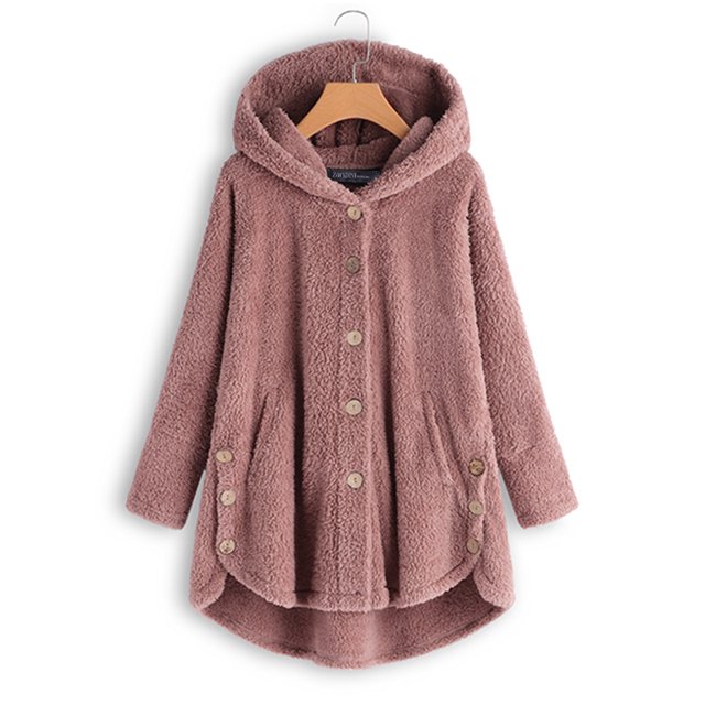 YOINS Manteaux en Polaire Duveteuse pour Femmes, Cardigan Tunique Pull