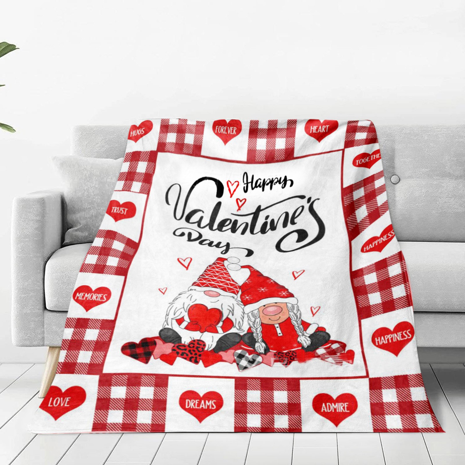 Weighted Blanket Clearance! Valentine’S Day Home Furnishing Blanket Flannel Blanket Warm Blanket Decoration Blanket Valentines Day Decorations 1Pc Blanket