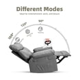 thumbnail image 4 of Fauteuil Inclinable Surdimensionné, Fauteuils Inclinables Manuels pour Adultes, Petit Fauteuil Inclinable en Cuir PU pour Petit Espace, VR, Réglable 90° - 150°, Fauteuil Simple de Style Lazy Boy, 4 of 8