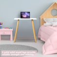 thumbnail image 4 of Andvari Solid Wood Ergonomic Computer Desk with Spacious Desktop & Arc Design, 4 of 10