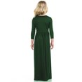 thumbnail image 3 of Robe Longue Décontractée à Fleurs pour Filles à Manches Longues avec Poches, Robes de Vacances, Robe Longue à Manches Longues pour Filles Longueur au Sol, 3 of 4