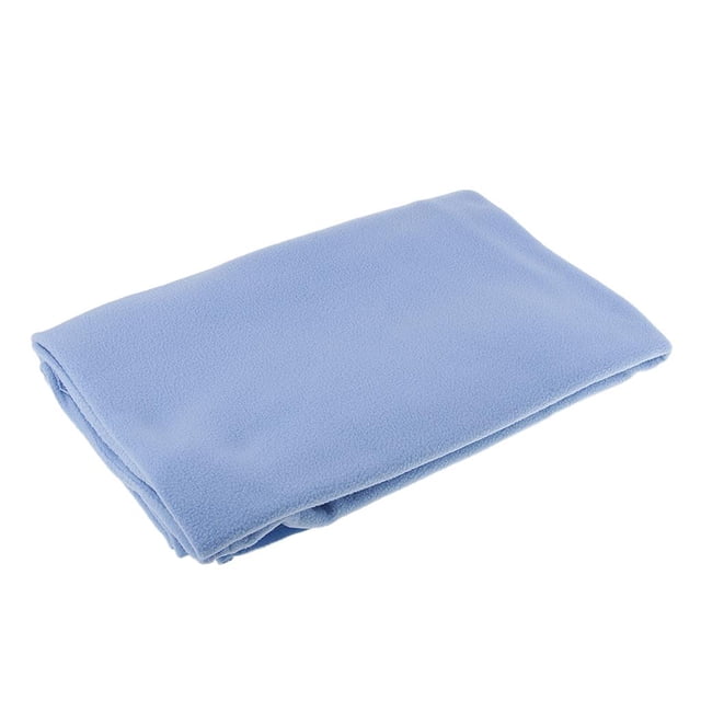 Polyester Solid Fleece Fabric Warm Winter Fleece Solid Colours - Light Blue