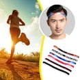 thumbnail image 2 of Bande Élastique Rouge 2# Cheveux Longs Fins Bande de Sport Extensible Serre-Tête Élastique Ha T8 Z5N6, 2 of 9