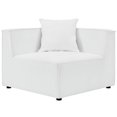 thumbnail image 3 of Modway Saybrook 103.5" 5-Piece Fabric Outdoor Patio Sectional Sofa in White, 3 of 6
