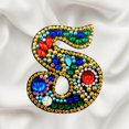 thumbnail image 2 of Porte-clés de Noël 26 Lettres Pendentif Strass, 2 of 8