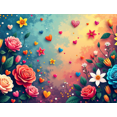 thumbnail image 4 of Floral Backdrop Banner Daisies Decoration for Wedding Party Supplies Event Background Photography Spring Summer Decor Celebration, 4 of 4