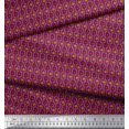 thumbnail image 2 of Soimoi Silk Fabric Artistic Floral Printed Fabric 1 Yard 42 Inch Wide, 2 of 3