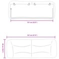 thumbnail image 4 of vidaXL Headboard Cushion Light Grey 137 cm Fabric, 4 of 5