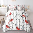thumbnail image 1 of Erosebridal Cardinal Bird Bedding Sets King Size, Botanical Birch Comforter Sets with Sheets, Animal Theme Decor, 1 of 5