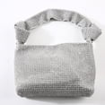 thumbnail image 4 of Women Stylish Handmade Rhinestone Knot Shoulder Bag Storage Pouch for Party, 4 of 10