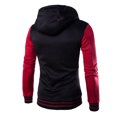 thumbnail image 3 of LUXUR Chandail à Manches Longues pour Homme, Décontracté, Automne, Coton Ouaté, Bordeaux, 5TG, 3 of 3