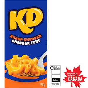 Kraft Dinner Sharp Cheddar Macaroni and Cheese Dinner, 175g Box