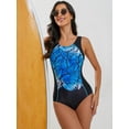 thumbnail image 5 of Charmo Women's One Piece Swimsuit Athletic Bathing Suit Racerback Training Swimwear, 5 of 5