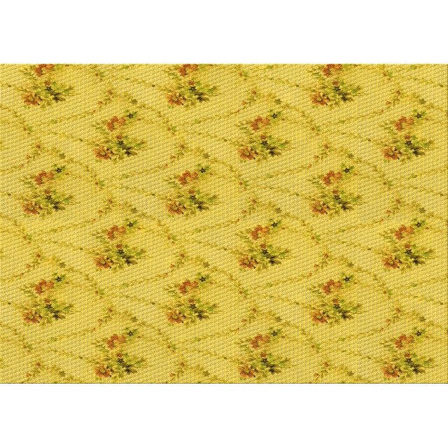 Ahgly Company Machine Washable Indoor Rectangle Transitional Golden Yellow Area Rugs, 5' x 7'