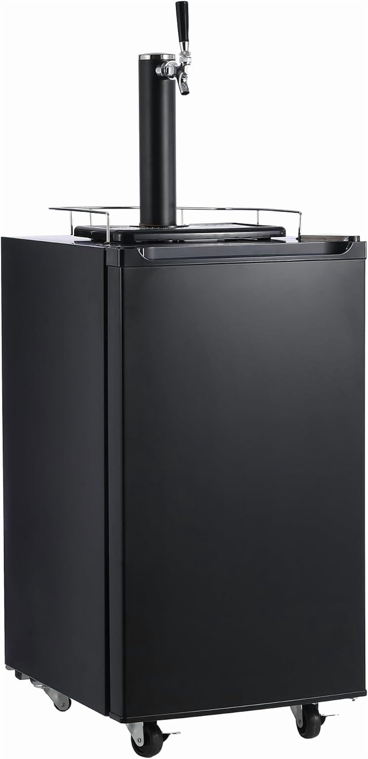PIONEERWORKS 3.4 CF Beer Kegerator, Draft Beer Dispenser, Full Size Stainless Steel Keg Refrigerator With Drip Tray, 32°F- 50°F Temperature Control, 97L